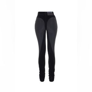 Black Mugler Slitted Bilateral Jeans